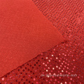 Rot gestrickte Pailletten -Stoff für Kleid